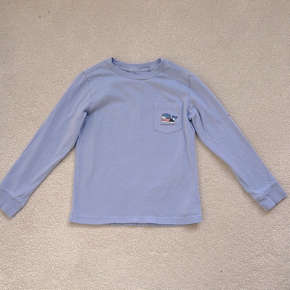 Vineyard Vines Unisex Blue Long-Sleeve Snowboard Tee - Picture 2 of 5